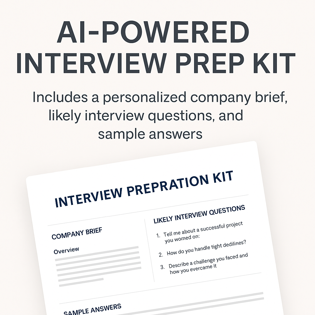 AI-Powered Interview Prep Kit